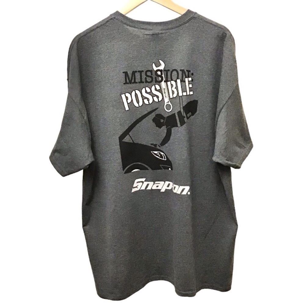 Snap-On NWT T Shirt 2XL Men’s Tee Gray Tools Mechanic New With Tags